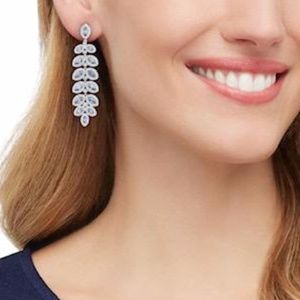 Swarovski Crystal Baron Leaf Earrings